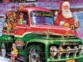 Spēle Santa Trucks Jigsaw