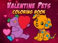 Spēle Valentine Pets Coloring Book