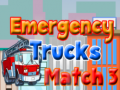 Spēle Emergency Trucks Match 3