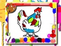 Spēle Chicken Coloring Book