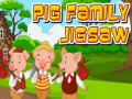 Spēle Pig Family Jigsaw