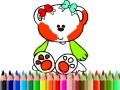 Spēle Back to School: Sweet Bear Coloring