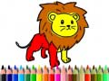 Spēle Back To School: Lion Coloring Book