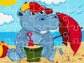 Spēle Hippo Jigsaw
