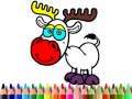 Spēle Back to School: Deer Coloring Book