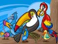 Spēle Exotic Birds Coloring