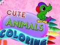 Spēle Cute Animals Coloring