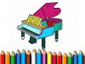 Spēle Back To School: Piano Coloring Book