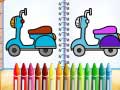 Spēle Cute Bike Coloring Book