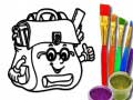 Spēle Back To School: School Bag Coloring Book