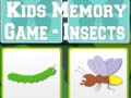 Spēle Kids Memory game - Insects