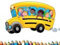 Spēle School Bus Coloring Book