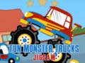 Spēle Fun Monster Trucks Jigsaw