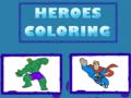 Spēle Heroes Coloring 