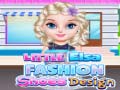 Spēle Little Elsa Fashion Shoes Design