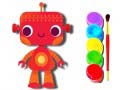 Spēle Back to School: Robot Coloring Book
