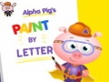 Spēle Alpha Pig's Paint By Letter