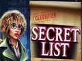 Spēle Secret List