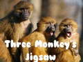 Spēle Three Monkey's Jigsaw