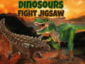 Spēle Dinosaurs Fight Jigsaw