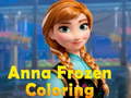 Spēle Anna Frozen Coloring