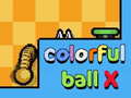 Spēle Colorful ball X