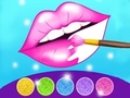 Spēle Glitter Lips Coloring Game