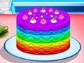 Spēle Cooking Rainbow Cake