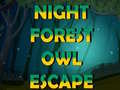 Spēle Night Forest Owl Escape