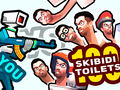 Spēle You vs 100 Skibidi Toilets