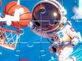 Spēle Jigsaw Puzzle: Space Basketball