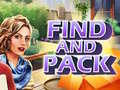 Spēle Find and Pack