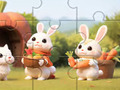 Spēle Jigsaw Puzzle: Rabbits With Carrots