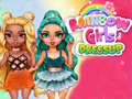 Spēle Rainbow Girls Dress Up Challenge
