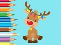 Spēle Coloring Book: Cute Christmas Reindee