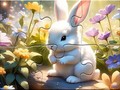Spēle Jigsaw Puzzle: Sunny Forest Rabbit