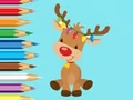 Spēle Coloring Book: Cute Christmas Reindeer
