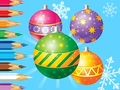 Spēle Coloring Book: Christmas Decorate Balls