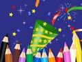 Spēle Coloring Book: Happy New Year