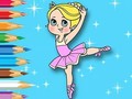 Spēle Coloring Book: Ballet Girl