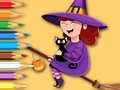 Spēle Coloring Book: Trainee Witch
