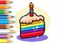 Spēle Coloring Book: Birthday Cake