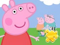 Spēle Jigsaw Puzzle: Peppa With Family