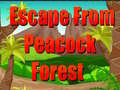 Spēle Escape From Peacock Forest