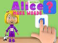 Spēle World of Alice Make Words
