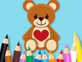 Spēle Coloring Book: Toy Bear