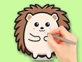 Spēle Coloring Book: Cute Hedgehog