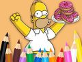 Spēle Coloring Book: Simpson Doughnut