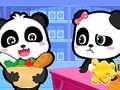 Spēle Jigsaw Puzzle: Baby Panda Supermarket