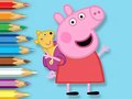 Spēle Coloring Book: Peppa With Toy Bear